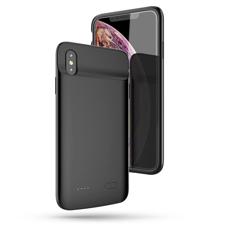 Калъф Батерия за iPhone XS/X, Tech-Protect Power Bank Case, Черен