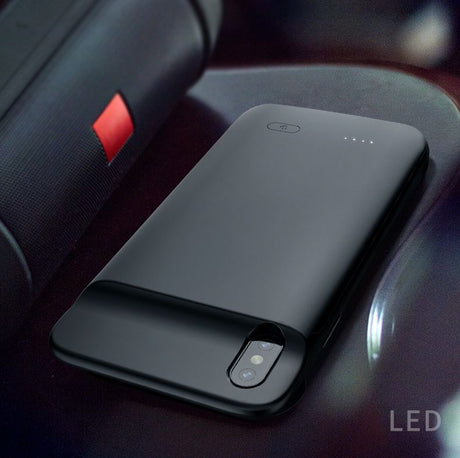 Калъф Батерия за iPhone XS/X, Tech-Protect Power Bank Case, Черен (4)