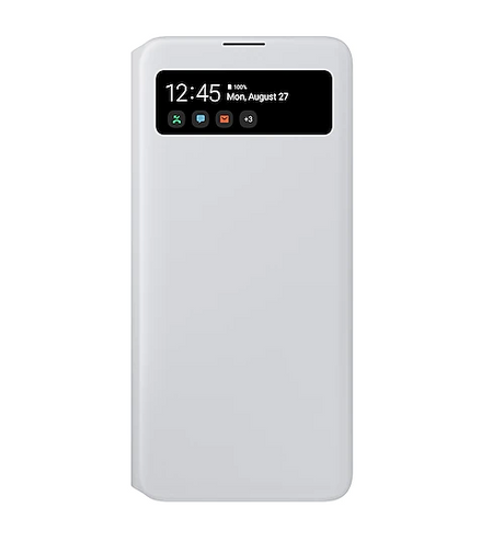 Оригинален Активен Калъф за Samsung A71 S-View Book Case EF-EA715PWE, Бял