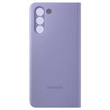 Оригинален Активен Калъф за Samsung S21 Clear View Cover Book Case EF-ZG991CVE, Лилав (3)