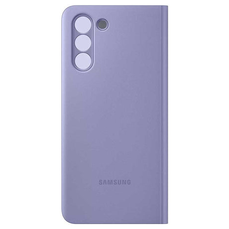 Оригинален Активен Калъф за Samsung S21 Clear View Cover Book Case EF-ZG991CVE, Лилав (3)