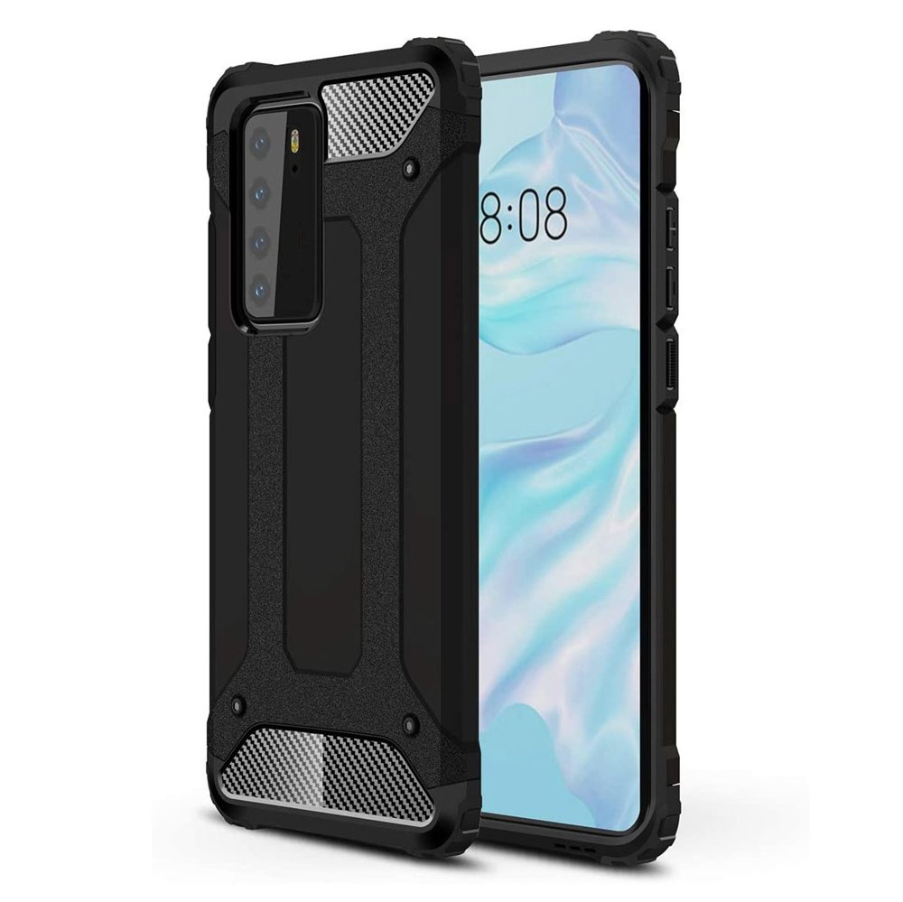 Противоударен Хибриден Калъф за Xiaomi Redmi 10, Forcell Armor Case, Черен