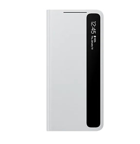 Оригинален Активен Калъф за Samsung S21 Ultra Clear View Cover Book Case EF-ZG998CJE, Сив