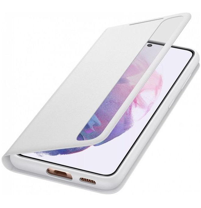 Оригинален Активен Калъф за Samsung S21 Ultra Clear View Cover Book Case EF-ZG998CJE, Сив (2)