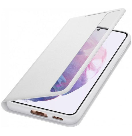 Оригинален Активен Калъф за Samsung S21 Ultra Clear View Cover Book Case EF-ZG998CJE, Сив (2)