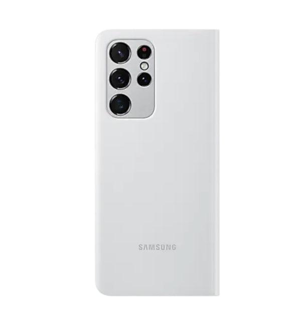 Оригинален Активен Калъф за Samsung S21 Ultra Clear View Cover Book Case EF-ZG998CJE, Сив (4)