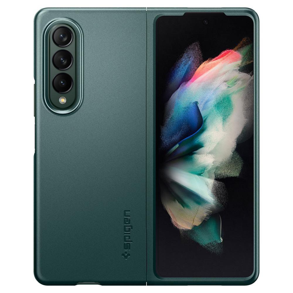 Тънък Калъф за Samsung Z Fold 3, Spigen Airskin Case, Зелен (3)