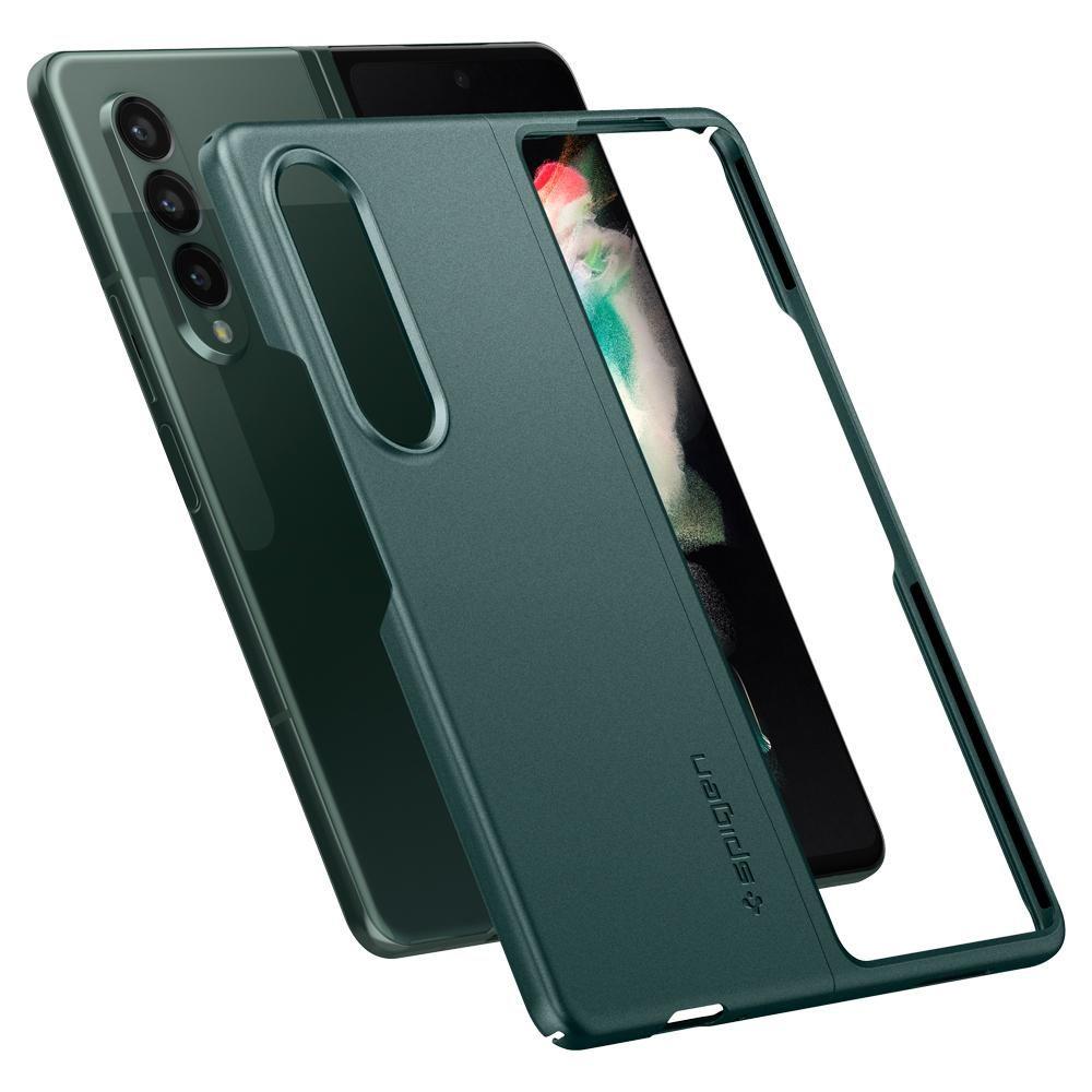 Тънък Калъф за Samsung Z Fold 3, Spigen Airskin Case, Зелен (7)