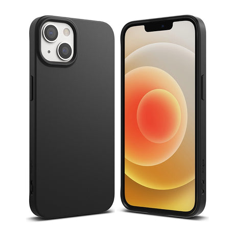 Противоударен Силиконов Калъф за iPhone 13 Mini, Ringke Air S Case, Черен (2)