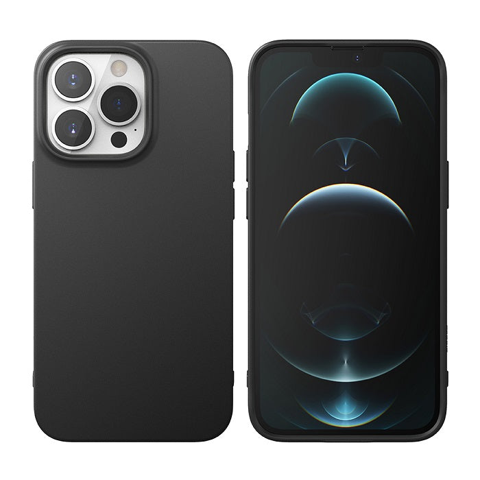 Противоударен Силиконов Калъф за iPhone 13 Pro, Ringke Air S Case, Черен (3)