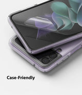 Гъвкав Протектор за Samsung Z Flip 3, Ringke Defender Glass, Прозрачен (3)