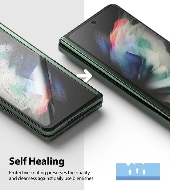 Комплект Протектори за Samsung Galaxy Z Fold 3, Ringke Defender Glass, Прозрачен (2)