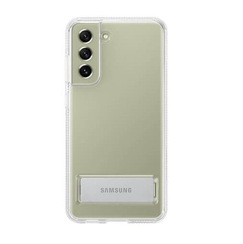 Оригинален Калъф за Samsung S21 FE, Clear Standing Cover Case EF-JG990CTE, Прозрачен
