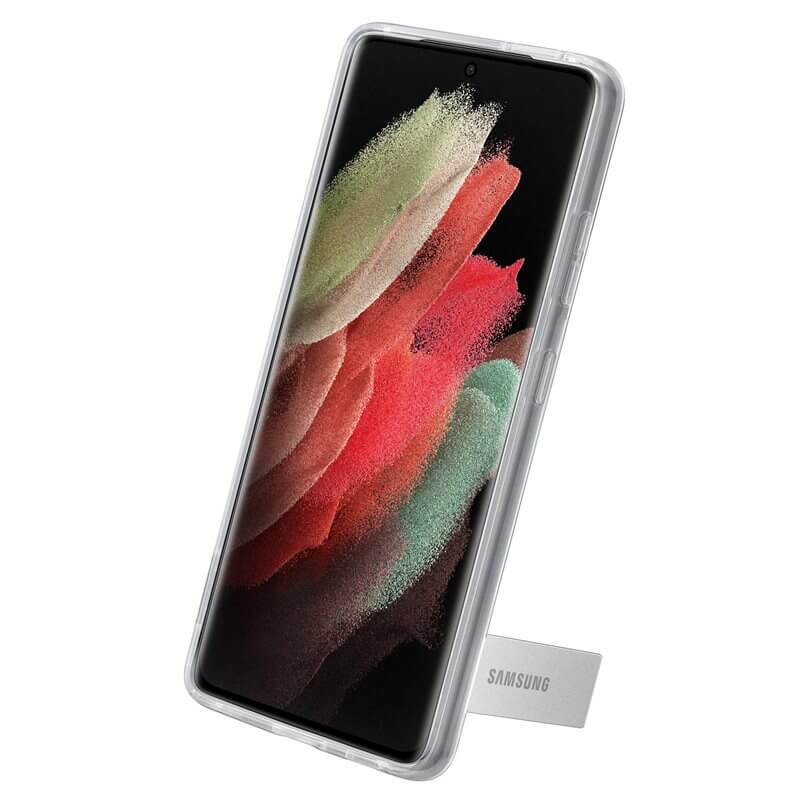 Оригинален Калъф за Samsung S21 Ultra, Clear Standing Cover Case EF-JG998CTE, Прозрачен (7)