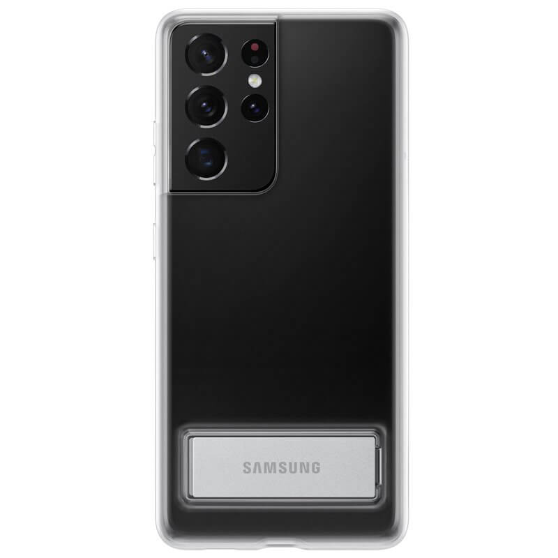 Оригинален Калъф за Samsung S21 Ultra, Clear Standing Cover Case EF-JG998CTE, Прозрачен (2)