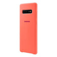 Оригинален Силиконов Калъф за Samsung S10 Plus, Silicone Cover Case EF-PG975THE, Розов