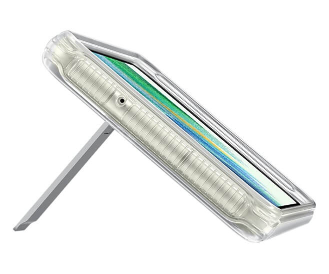 Оригинален Калъф за Samsung S21 FE, Clear Standing Cover Case EF-JG990CTE, Прозрачен (5)