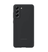 Оригинален Силиконов Калъф за Samsung S21 FE, Silicone Cover Case EF-PG990TBE, Черен