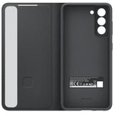 Оригинален Активен Калъф за Samsung S21 FE Smart Clear View Cover Book Case EF-ZG990CBE, Черен (4)