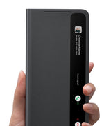 Оригинален Активен Калъф за Samsung S21 FE Smart Clear View Cover Book Case EF-ZG990CBE, Черен (3)