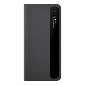 Оригинален Активен Калъф за Samsung S21 FE Smart Clear View Cover Book Case EF-ZG990CBE, Черен