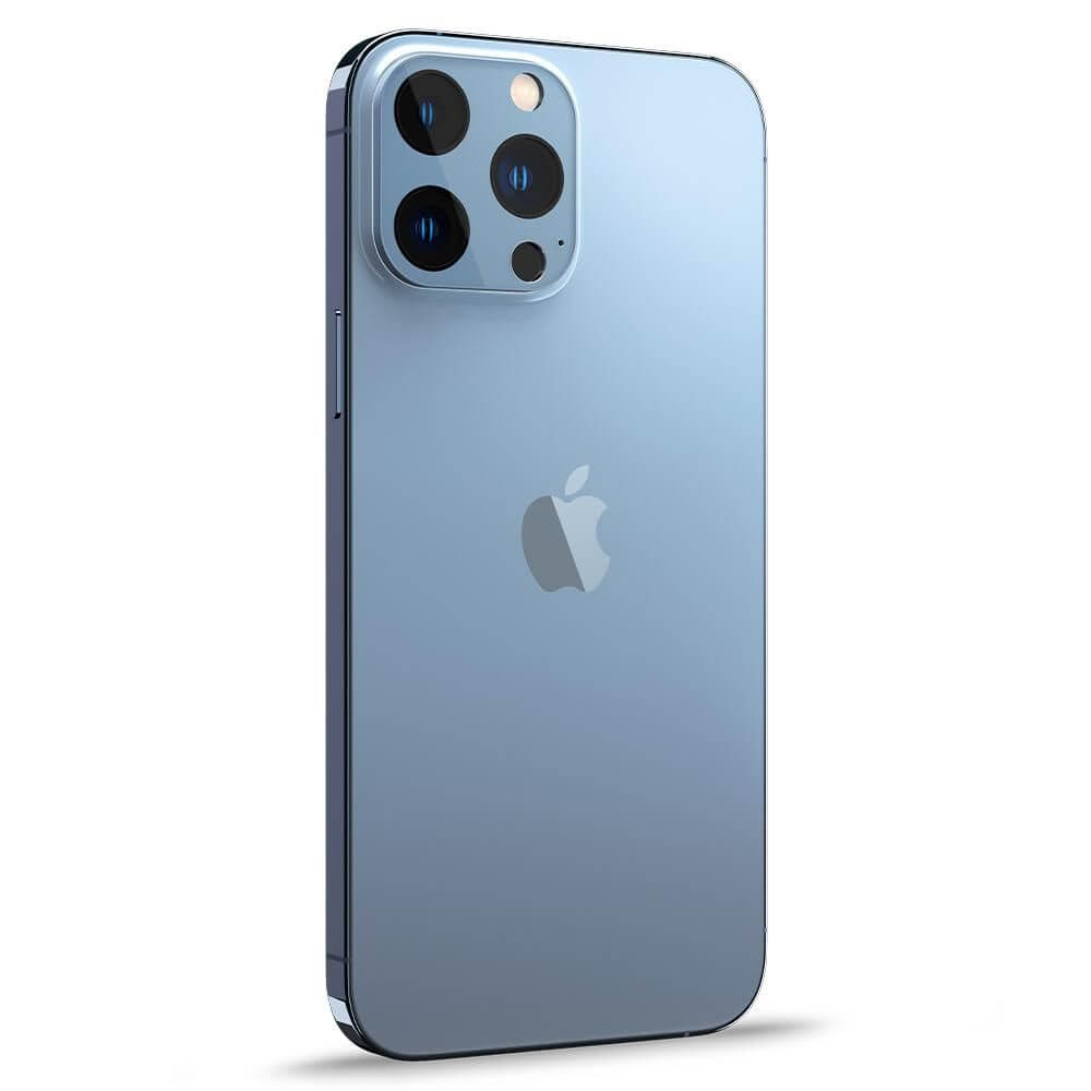 Протектор за Камерата на iPhone 13 Pro Max, Spigen EZ Fit Optik Pro Glass tR 2бр., Син (2)