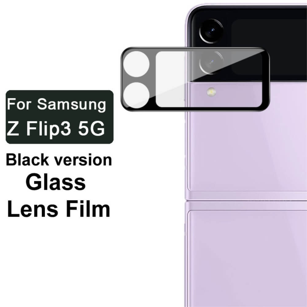 Протектор за Камерата и Дисплея на Samsung Z Flip 3, Imak Cam Glass, Черен (2)
