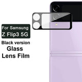 Протектор за Камерата и Дисплея на Samsung Z Flip 3, Imak Cam Glass, Черен (2)