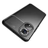 Силиконов Калъф за Huawei Nova 9, New Carbon Case, Черен (6)