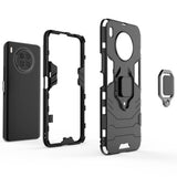 Калъф със Стойка-Пръстен за Huawei Nova 8i, Kickstand Armor Case, Черен (6)