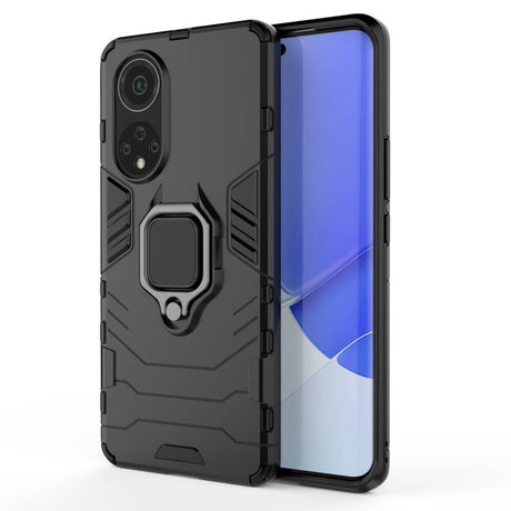 Калъф със Стойка-Пръстен за Huawei Nova 9, Kickstand Armor Case, Черен (2)