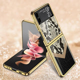 Луксозен Калъф за Samsung Galaxy Z Flip 3, GKK Tempered Snake Case, Цветен (2)