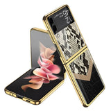 Луксозен Калъф за Samsung Galaxy Z Flip 3, GKK Tempered Snake Case, Цветен