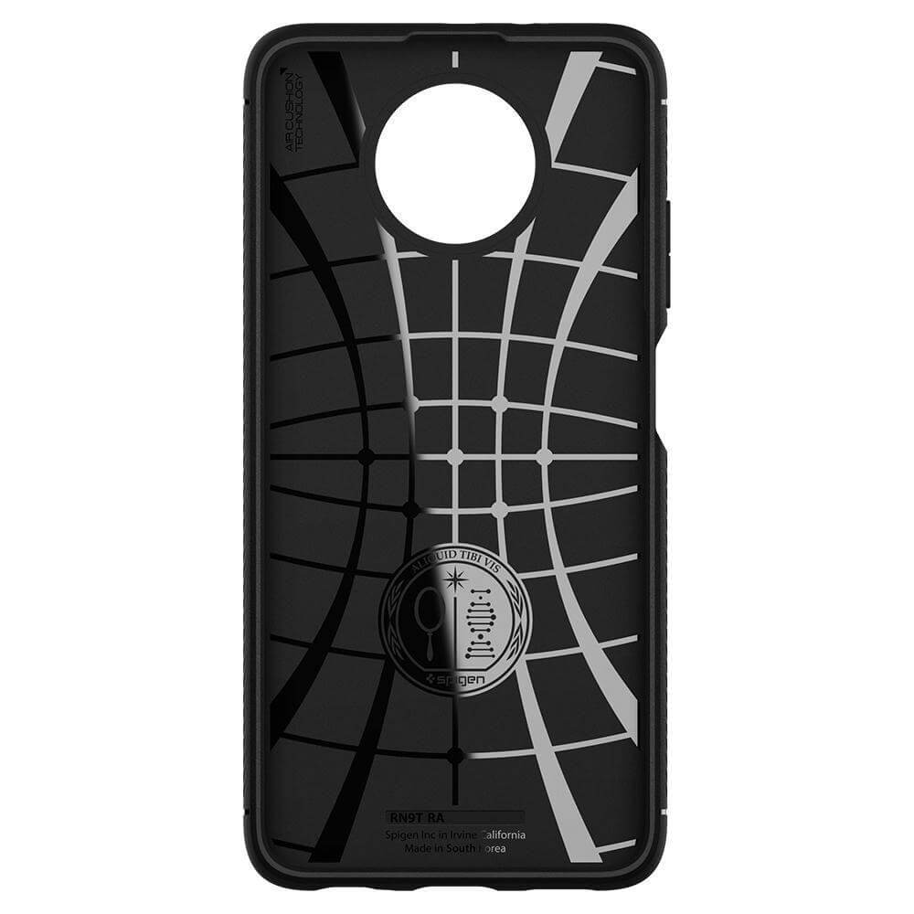 Противоударен Калъф за Xiaomi Redmi Note 9T, Spigen Rugged Armor Case, Черен (7)