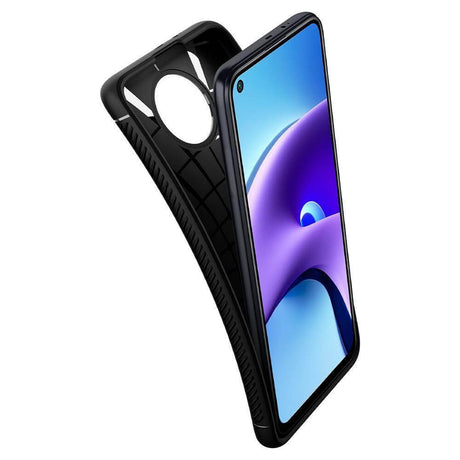 Противоударен Калъф за Xiaomi Redmi Note 9T, Spigen Rugged Armor Case, Черен (3)