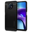 Противоударен Калъф за Xiaomi Redmi Note 9T, Spigen Rugged Armor Case, Черен