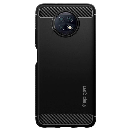 Противоударен Калъф за Xiaomi Redmi Note 9T, Spigen Rugged Armor Case, Черен (2)