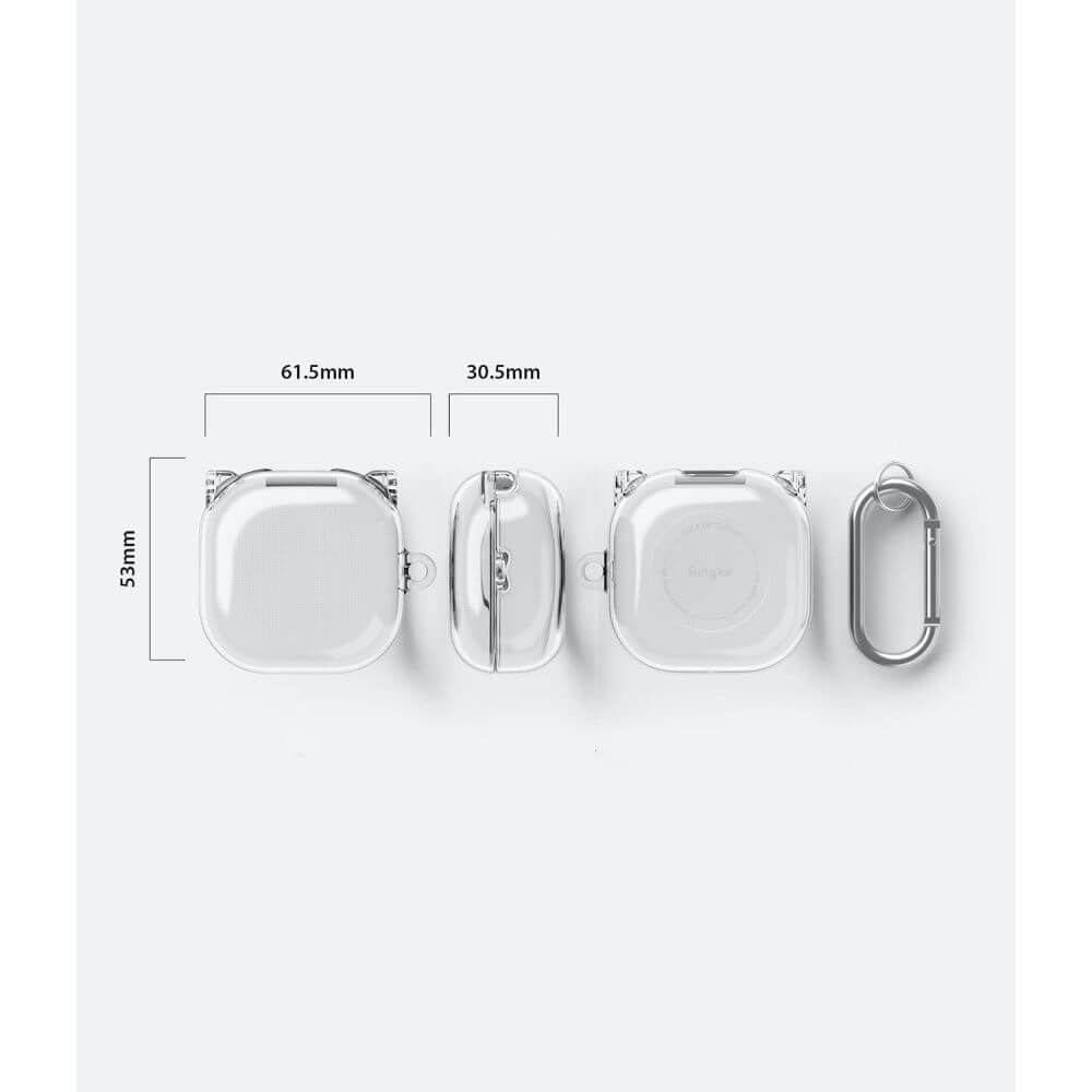 Калъф за Samsung Galaxy Buds 2/ Pro/ Live/ FE, Ringke Hinge Case, Прозрачен (5)