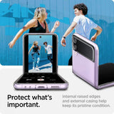 Тънък Калъф за Samsung Z Flip 3, Spigen Air Skin Case, Прозрачен (8)