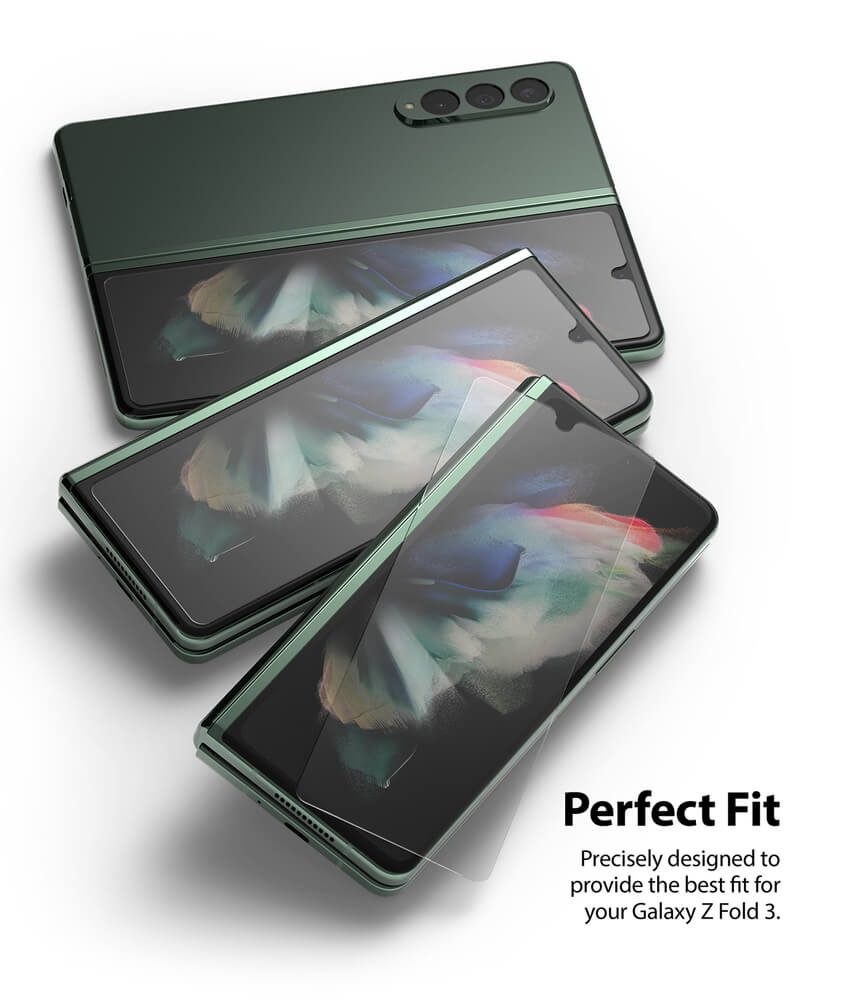 Стъклен Протектор за Samsung Z Fold 3, Ringke ID Glass, Прозрачен (5)