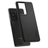 Противоударен Калъф за Samsung S21 Ultra, Spigen Thin Fit Case, Черен (2)