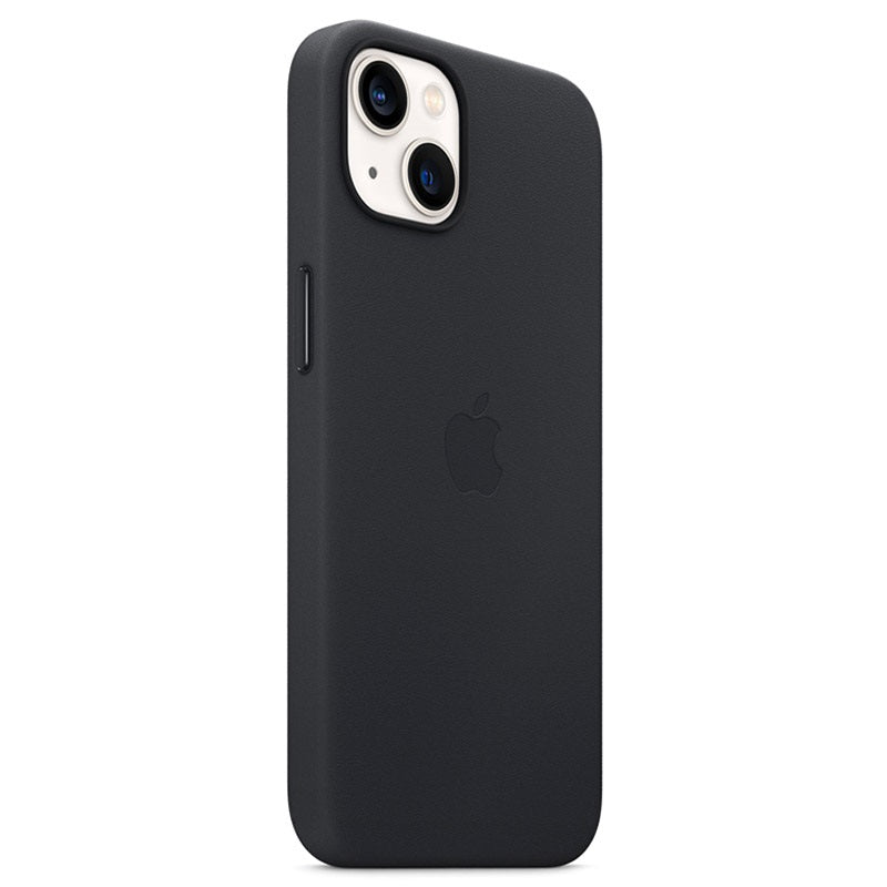 Оригинален Кожен Калъф за Apple iPhone 13, Leather Magsafe Case MM183ZM/A, Черен (2)