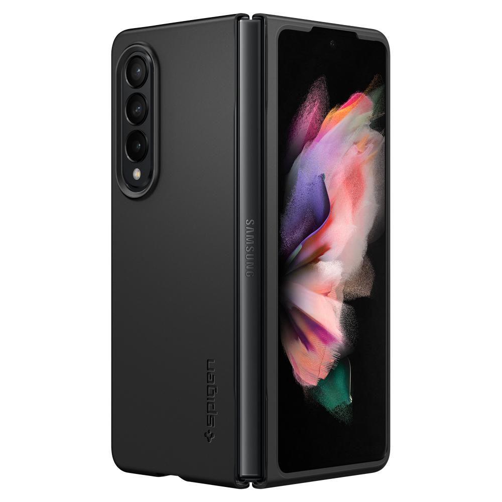 Тънък Калъф за Samsung Z Fold 3, Spigen Airskin Case, Черен (2)
