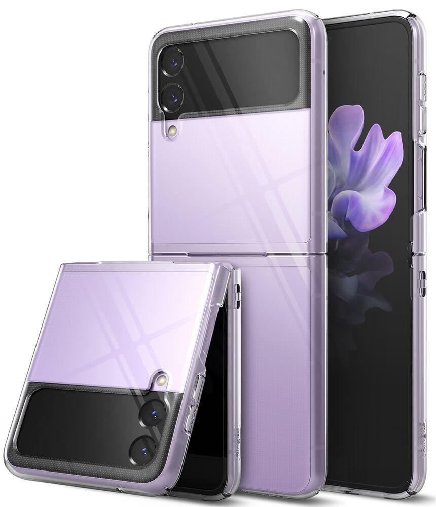 Поликарбонатен Калъф за Samsung Z Flip 3, Ringke Ultra-Thin Case, Прозрачен