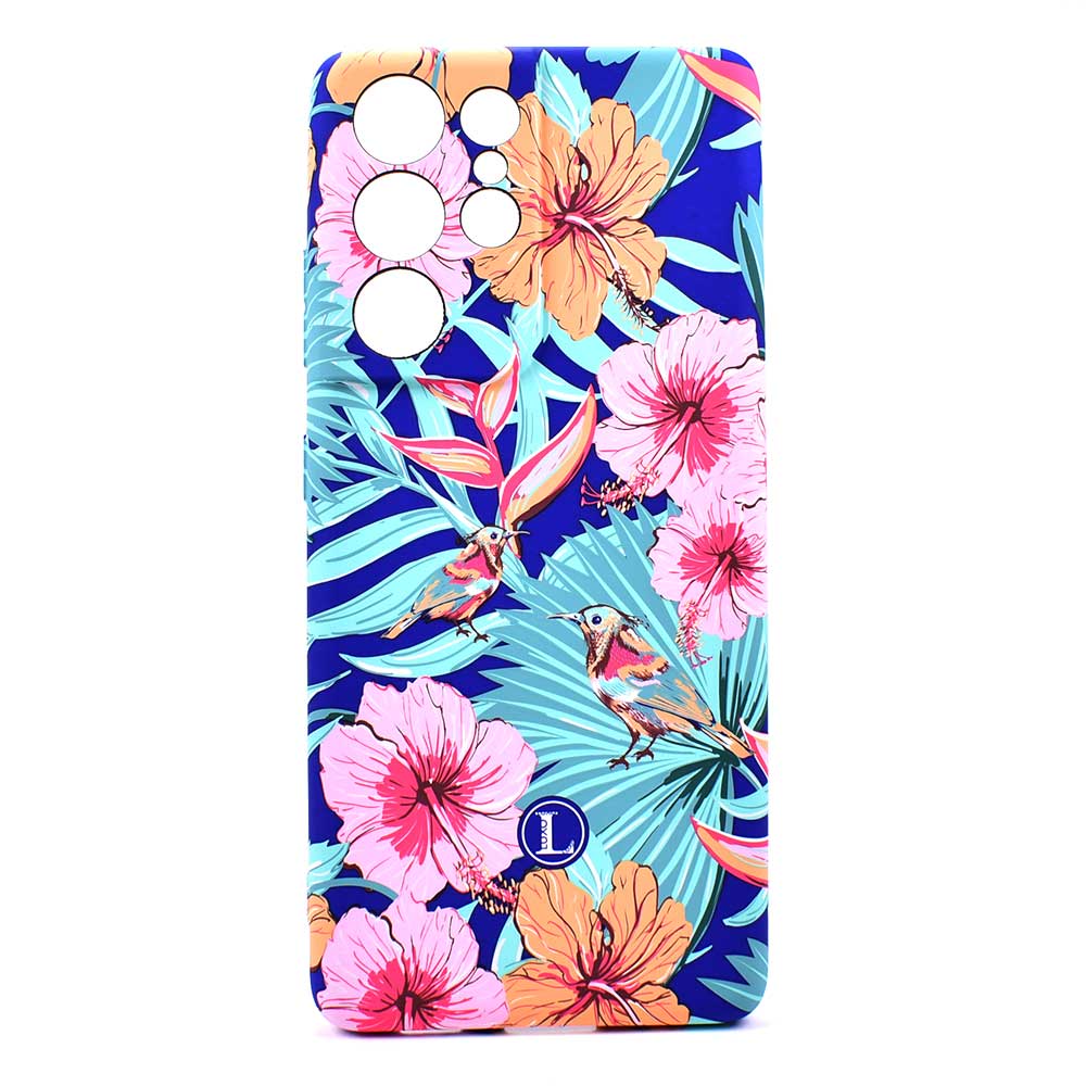 Екзотичен Калъф за Samsung S21 Ultra, Luxo Natural Case, Цветен