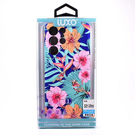 Екзотичен Калъф за Samsung S21 Ultra, Luxo Natural Case, Цветен (4)