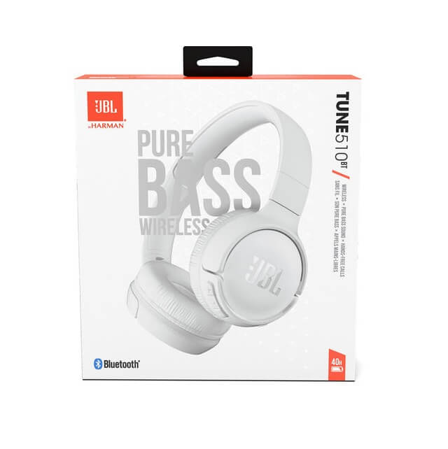 Безжични Слушалки, JBL Tune 510BT Headphones Bluetooth, Бял (5)