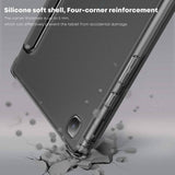 Кожен Калъф за Samsung Tab A7 10.4", Infiland Smart Case, Черен (6)