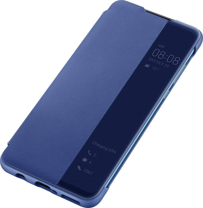 Оригинален Активен Калъф за Huawei P30 Lite Smart View Book Case, Син (2)