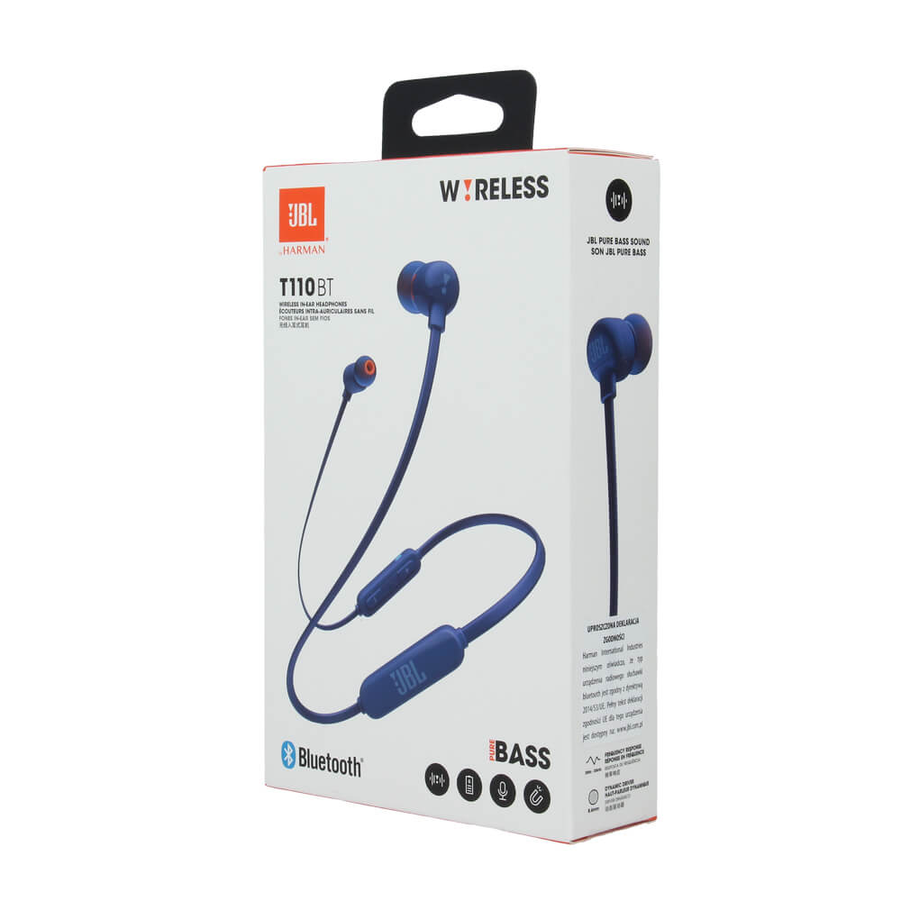 Безжични Слушалки JBL T110BT Handsfree Bluetooth, Син (4)